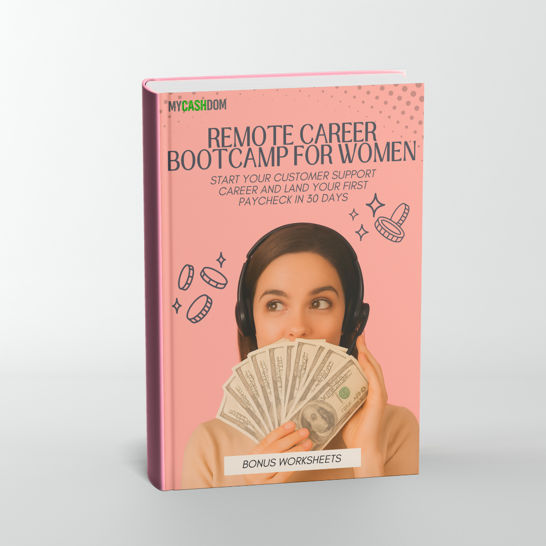 REMOTE CAREER BOOTCAMP FOR WOMEN || Start Your Customer Support Career And Land Your First Paycheck In 30 Days + Bonus Worksheets